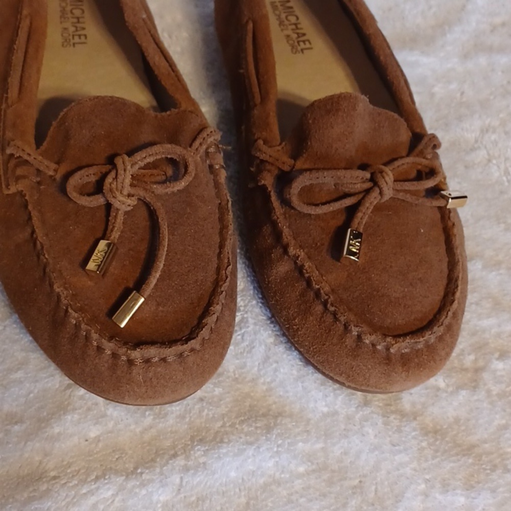 Michael Kors leather flats women's size 8 brown - Picture 2 of 6